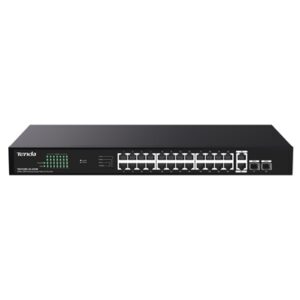 SWITCH 26P GE LAN +2P SFP TENDA TEG1128P-24-410W 24P POE