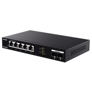 SWITCH 5P ETHERNET 2.5G+ 2P SFP+ 10G TENDA TEM2007X