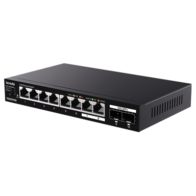 SWITCH 8P ETHERNET 2.5G+ 2P SFP+ 10G TENDA TEM2010X