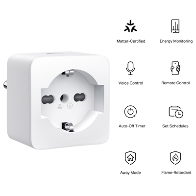MINI PRESA WI-FI SMART TP-LINK TP15 PRESA TIPO L 100/240 V CARICO MASSIMO 10A 50/60HZ