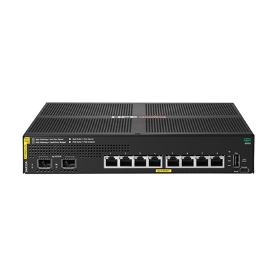 SWITCH HPE NETWORKING S4R23A CX 6000 8P 10M/100M/1G CLASS4 POE 2P SFP 1G 67W FINO:07/08