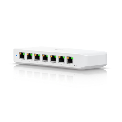 SWITCH UNIFI 8P POE UBIQUITI USW-ULTRA-60W-EU L2 COMPATTO 7P GBE POE+1P GBE -52W POE FINO:30/06