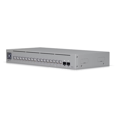 SWITCH 16P LAN GIGABIT UBIQUITI USW-PRO-MAX-16L34P RJ45 DA 2.5GBE12P GBE RJ45 2P SFP+ 10GMONTAGGIO RACK