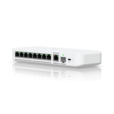 SWITCH8P 2.5GBE UBIQUITI USW-FLEX-2.5G-8 UNIFI CON 1P UPLINK COMBINATA RJ45/SFP+ DA 10 GBE