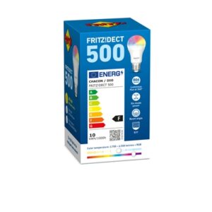 LAMPADA SMART WI-FI AVM FRITZ!DECT 500-2700-6500K +RGB COLORATA- UTILIZZA DECT ULE PER CONNETTERSI AD ALTRI DISPOSITIVI