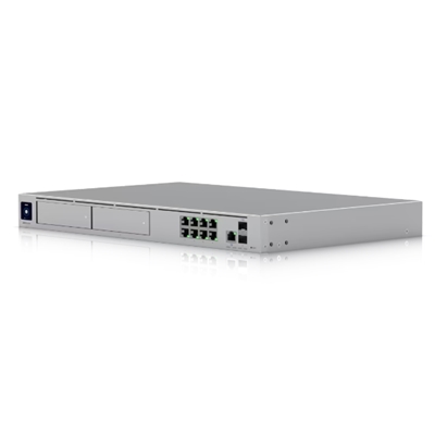 UNIFI OS CONSOLE DREAM MACHINE UBIQUITI UDM-PRO-MAX 8GB DD4 RAM-X2 HDD 3.5 NVR-1U RACK-8P GBE RJ45-1P SFP+ 10G-1P WAN 2.5GB-