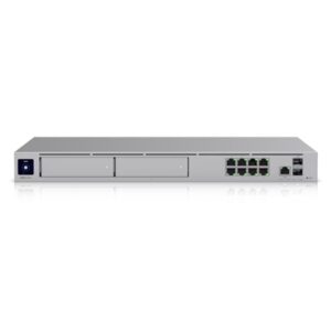 UNIFI OS CONSOLE DREAM MACHINE UBIQUITI UDM-PRO-MAX 8GB DD4 RAM-X2 HDD 3.5 NVR-1U RACK-8P GBE RJ45-1P SFP+ 10G-1P WAN 2.5GB-