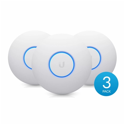 WIRELESS ACCESS POINT UBIQUITI UNIFI UAP-NANOHD-3 DUALBAND 2.4GHZ/5GHZ (PACK 3PCS) - POE NON INCL.