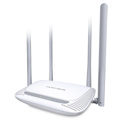 WIRELESS N ROUTER 300M MERCUSYS MW325R 802.11NGB1P 10/100M WAN - 4P 10/100 - 4 ANT. FISSE FINO:30/06