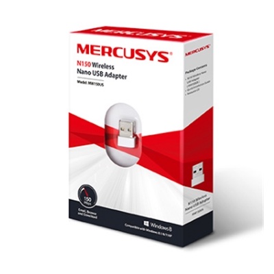 WIRELESS 150M NANO USB MERCUSYS MW150US 2.4GHZ802.11BGN- 1T1R-USB2.0 -1 ANTERNE INT.