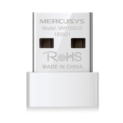 WIRELESS 150M NANO USB MERCUSYS MW150US 2.4GHZ802.11BGN- 1T1R-USB2.0 -1 ANTERNE INT.