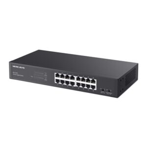 SWITCH 16P GIGABIT MERCUSYS MS116GS DESKTOP/RACKMOUNT - CASE IN ACCIAIO ADATTO ARACK 1U DA 13