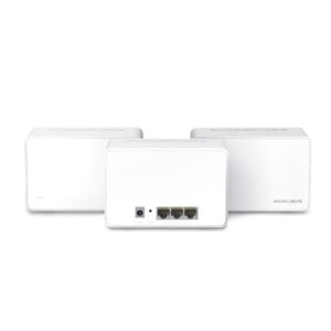 SISTEMA WIRELESS MESH WHOLE-HOME AX3000 MERCUSYS HALO H80X(3-PACK) WI-FI 6 DUALBAND - ANTENNE INTERNE