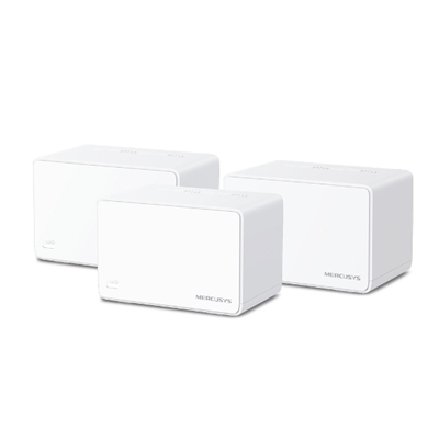 SISTEMA WIRELESS MESH WHOLE-HOME AX3000 MERCUSYS HALO H80X(3-PACK) WI-FI 6 DUALBAND - ANTENNE INTERNE