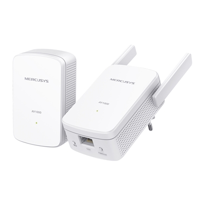 POWERLINE KIT HOMEPLUG AV2 FINO A 1000MBPS E WI-FI 300MBPS MERCUSYS MP510 KIT