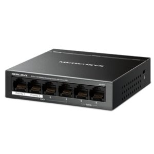 SWITCH 6P 10/100MBPSMERCUSYS MS106P DI CUI 4P POE+ -- ALIM.POE 67W