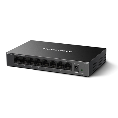 SWITCH 8P LAN 10/100/1000M MERCUSYS MS108GSDESKTOP - CUSTODIA IN METALLO