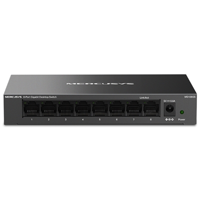 SWITCH 8P LAN 10/100/1000M MERCUSYS MS108GSDESKTOP - CUSTODIA IN METALLO