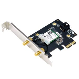 SCHEDA DI RETE ASUS PCE-AXE5400 TRI BAND PCI-E WIFI 6E (802.11AX) BT 5.2 WPA3 NETWORK SECURITY OFDMA + MU-MIMO 90IG07I0-ME0B10