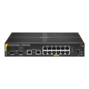 SWITCH HPE JL679A ARUBA 6100 12 PORTE 10/100/1000 POE+ (139W) 2X 1GB/10GB SFP+ 2X 1000BASET CLASS4 GAR A VITA FINO:07/08