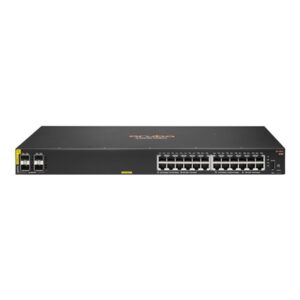 SWITCH HPE JL677A ARUBA 6100 24 PORTE 10/100/1000 POE+ (370W) + 4X 1GB/10GB SFP+ GAR A VITA FINO:07/08