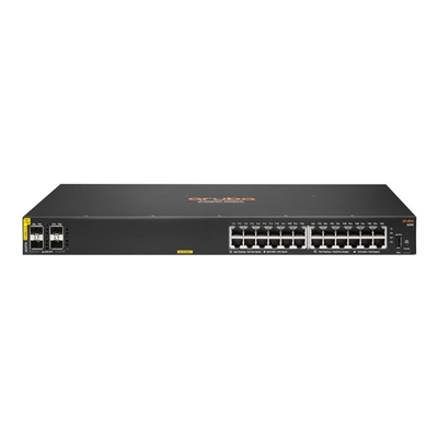 SWITCH HPE JL677A ARUBA 6100 24 PORTE 10/100/1000 POE+ (370W) + 4X 1GB/10GB SFP+ GAR A VITA FINO:07/08