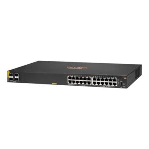SWITCH HPE JL677A ARUBA 6100 24 PORTE 10/100/1000 POE+ (370W) + 4X 1GB/10GB SFP+ GAR A VITA FINO:07/08