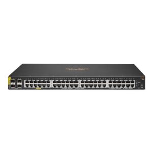 SWITCH HPE JL675A ARUBA 6100 48 PORTE 10/100/1000 POE+ (370W) + 4X 1GB/10GB SFP+ GAR A VITA FINO:07/08