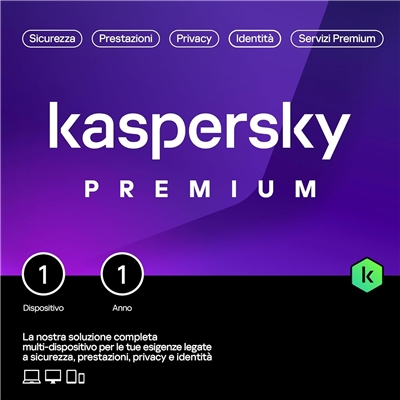 KASPERSKY SLIMBOX PREMIUM -- 1 DISPOSITIVO - 1 ANNO (KL1047T5AFS-SSB) FINO:30/06
