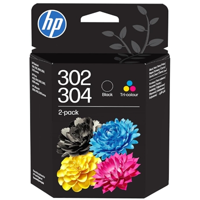 CARTUCCIA HP 302/304 MULTIPACK NERO+COLORE B82L1AE X DSKJET 11XX 21XX 36XX ENVY 45XX OFFICEJET 38XX