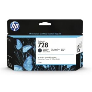 CARTUCCIA HP 728 3WX25A NERO OPACO DESIGNJET 130ML ADATTA A DESIGNJET