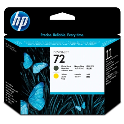 CARTUCCIA HP 72 C9384A GIALLO NERO OPACO PER DESIGNJET HDA PRO MFP