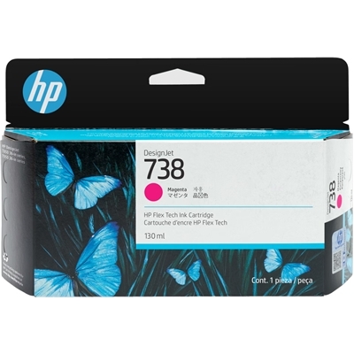 CARTUCCIA HP 738 498N6A MAGENTA 130ML ADATTA PER DESIGNJET T950
