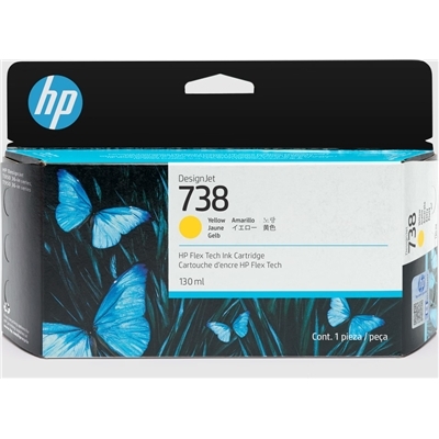 CARTUCCIA HP 738 498N7A GIALLO 130ML ADATTA PER DESIGNJET T950