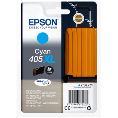 CARTUCCIA EPSON 405XL TROLLEY C13T05H24010 CIANO X WF-3820DWF WF-4820DWF/WF-4830DWF WF-7830DTWF/WF-7840DTWF 1100PAG.