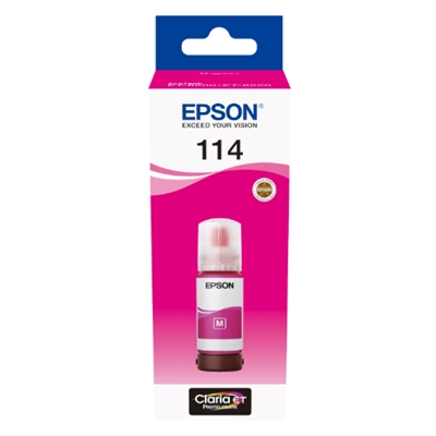FLACONE EPSON 114 C13T07B340 70ML MAGENTA PER ECOTANK ET-8500 ET-8550 FINO:30/09