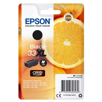 CARTUCCIA EPSON 33XL ARANCEC13T33514012 NERO 12