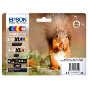 MULTIPACK EPSON 378XL/478XL SCOIATTOLO C13T379D4010 COLORI GRIGIO