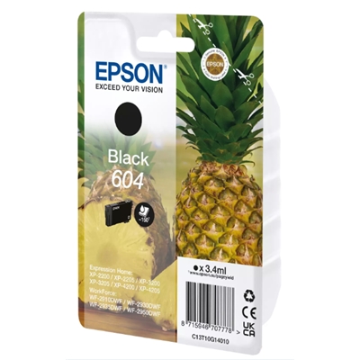 CARTUCCIA EPSON 604 ANANAS C13T10G14020 NERO X XP-2200/XP-3200/XP-4200 - WF-2910DWF/WF-2930DWF/WF-2950DWF