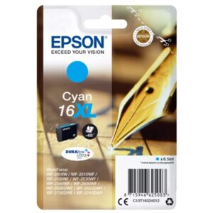 CARTUCCIA EPSON 16XL PENNA E CRUCIVERBA C13T16324012 CIANO PER WORKFORCE WF-2010/2510/2520/2530/2540/2630/2650/2660/2750/2790