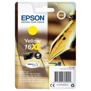 CARTUCCIA EPSON 16XL PENNA E CRUCIVERBA C13T16344022 GIALLO RF+AM PER WORKFORCE WF-2010/2510/2520/2530/2540/2630/2650/2660/275