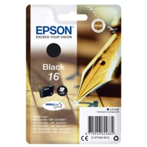 CARTUCCIA EPSON 16 PENNA E CRUCIVERBA C13T16214012 NERO PER WORKFORCE WF-2010/2510/2520/2530/2540/2630/2650/2660/2750/2790
