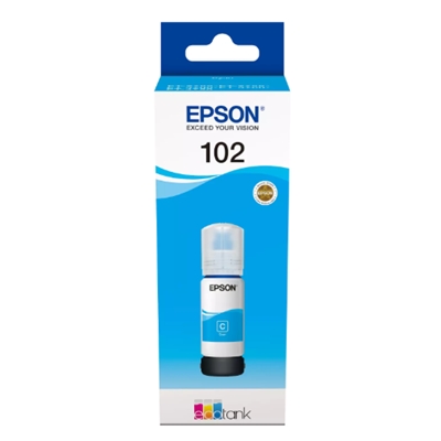 FLACONE EPSON 102 C13T03R240 CIANO 70ML PER ECOTANK ET-15000 ET-2750/51/56 ET-2850/51/56 ET-3850 ET-4750 ET-4850/56