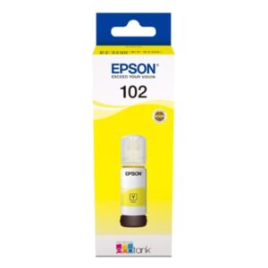 FLACONE EPSON 102 C13T03R440 GIALLO 70ML PER ECOTANK ET-15000 ET-2750/51/56 ET-2850/51/56 ET-3850 ET-4750 ET-4850/56