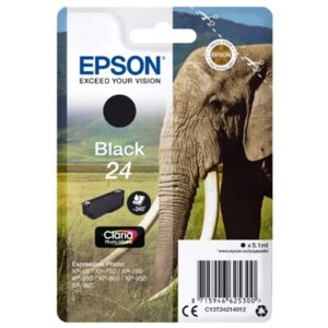 CARTUCCIA EPSON 24 ELEFANTEC13T24214012 NERO 5