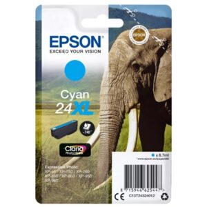 CARTUCCIA EPSON 24XL ELEFANTEC13T24324012CIANO 8