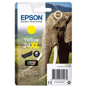 CARTUCCIA EPSON 24XL ELEFANTEC13T24344012GIALLO8