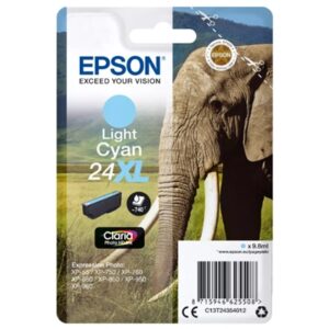 CARTUCCIA EPSON 24XL ELEFANTEC13T24354012CIANO CHIARO8