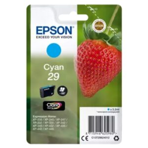 CARTUCCIA EPSON 29FRAGOLA C13T29824012CIANO3