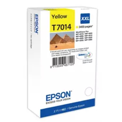 CARTUCCIA EPSON T7011XXL PIRAMIDI C13T70144010 GIALLO PER WORKFORCE PRO WP-4015 DN/4095 DN/4515 DN/4525 DNF/4595 DNF/ 4535 DWF